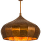 Meyda Lighting Punjab 36" Transparent Copper Pendant Light