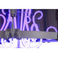 Meyda Lighting Purple Haze 26" 6-Light LED Nickel Pendant Light With Smoke Idalight Shade Glass