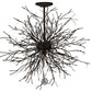 Meyda Lighting Pussy Willow 36" 20-Light Cafe Noir & Rust Pendant Light