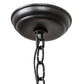 Meyda Lighting Putrelo 10" Old Wrought Iron Pendant Light With Contrail Mist Idalight Shade