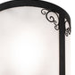 Meyda Lighting Putrelo 10" Old Wrought Iron Pendant Light With Contrail Mist Idalight Shade