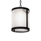 Meyda Lighting Putrelo 10" Old Wrought Iron Pendant Light With Contrail Mist Idalight Shade