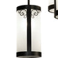 Meyda Lighting Putrelo 24" 6-Light Old Wrought Iron Cascading Chandelier With Contrail Mist Idalight Shade