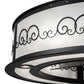 Meyda Lighting Putrelo 45" 16-Light Old Wrought Iron Chandelier With Contrail Mist Idalight Shade and Fan