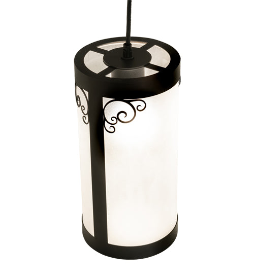 Meyda Lighting Putrelo 78" 5-Light Old Wrought Iron Oblong Chandelier With Contrail Mist Idalight Shade