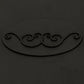 Meyda Lighting Putrelo 78" 5-Light Old Wrought Iron Oblong Chandelier With Contrail Mist Idalight Shade