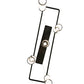 Meyda Lighting Putrelo 78" 5-Light Old Wrought Iron Oblong Chandelier With Contrail Mist Idalight Shade