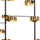 Meyda Lighting Pux 122" 72-Light Flat Black & Brass Tint Cascading Chandelier