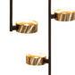 Meyda Lighting Pux 122" 72-Light Flat Black & Brass Tint Cascading Chandelier