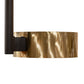 Meyda Lighting Pux 122" 72-Light Flat Black & Brass Tint Cascading Chandelier
