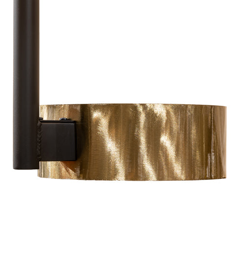 Meyda Lighting Pux 122" 72-Light Flat Black & Brass Tint Cascading Chandelier