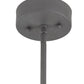 Meyda Lighting Pux 18" 2-Light Weatherable Silver Pendant Light With White Shade