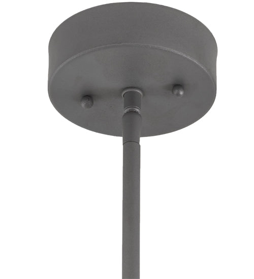 Meyda Lighting Pux 18" 2-Light Weatherable Silver Pendant Light With White Shade