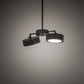 Meyda Lighting Pux 18" 2-Light Weatherable Silver Pendant Light With White Shade