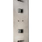 Meyda Lighting Quadrato 10" 4-Light Nickel Mist Wall Sconce With Blue & Clear Mist Shade Glass