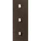 Meyda Lighting Quadrato 12" 6-Light Exterior Oil Rubbed Bronze Helsinki Wall Sconce With White Statuario Idalight Shade Glass