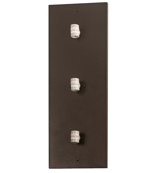 Meyda Lighting Quadrato 12" 6-Light Exterior Oil Rubbed Bronze Helsinki Wall Sconce With White Statuario Idalight Shade Glass