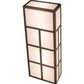 Meyda Lighting Quadrato 12" 6-Light Exterior Oil Rubbed Bronze Helsinki Wall Sconce With White Statuario Idalight Shade Glass