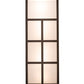 Meyda Lighting Quadrato 12" 6-Light Exterior Oil Rubbed Bronze Helsinki Wall Sconce With White Statuario Idalight Shade Glass