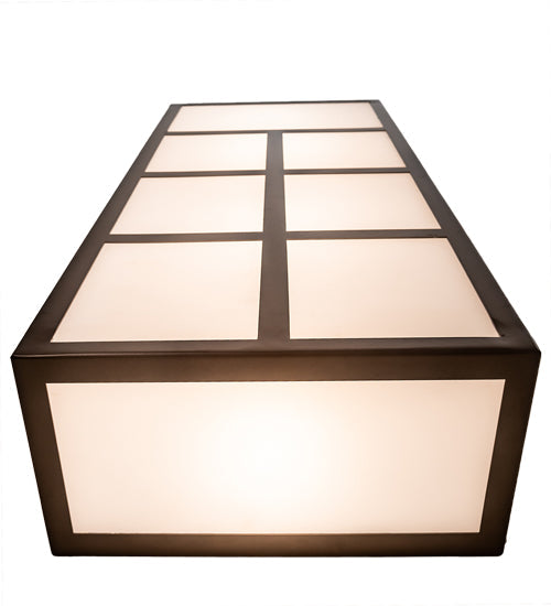 Meyda Lighting Quadrato 12" 6-Light Exterior Oil Rubbed Bronze Helsinki Wall Sconce With White Statuario Idalight Shade Glass