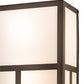 Meyda Lighting Quadrato 12" 6-Light Exterior Oil Rubbed Bronze Helsinki Wall Sconce With White Statuario Idalight Shade Glass