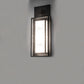 Meyda Lighting Quadrato 13" 4-Light Phosphate & Solar Black Wall Sconce With Clear Seeded & Statuario Idalight Shade