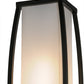 Meyda Lighting Quadrato 15" Solar Black Kitzi Pendant Light With White Statuario Idalight Shade Glass