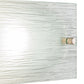 Meyda Lighting Quadrato 16" 2-Light Nickel Mist Vanity Light With White Shade Glass