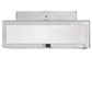 Meyda Lighting Quadrato 17" 2-Light Polished Nickel Flush Mount Light With White Statuario Idalight Shade Glass