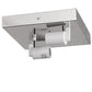Meyda Lighting Quadrato 17" 2-Light Polished Nickel Flush Mount Light With White Statuario Idalight Shade Glass