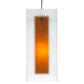 Meyda Lighting Quadrato 17" Timeless Bronze Shadow Box Pendant Light With Contrail Mist Idalight and Tawnyrock Idalight Shade Glass