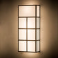 Meyda Lighting Quadrato 18" 6-Light Oil Rubbed Bronze Helsinki Wall Sconce With White Statuario Idalight Shade Glass