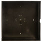 Meyda Lighting Quadrato 20" Oil Rubbed Bronze Campbell Outdoor Pier Mount Light With Clear Shade Glass