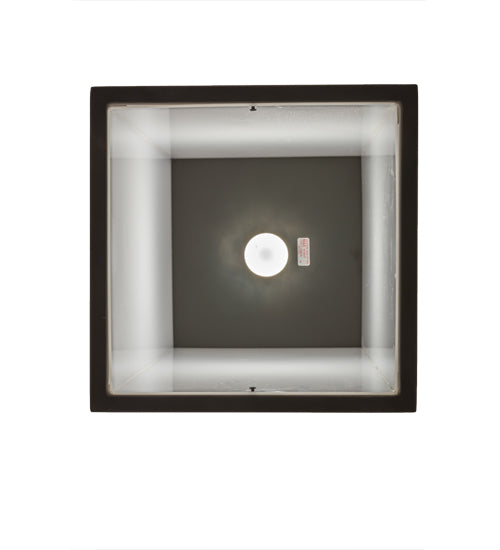 Meyda Lighting Quadrato 21" Oil Rubbed Bronze Kitzi Pendant Light With White Statuario Idalight Shade Glass