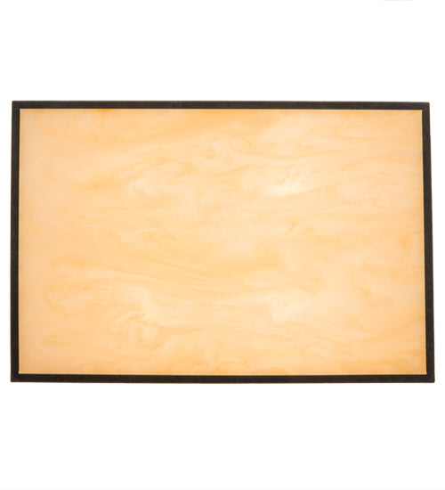 Meyda Lighting Quadrato 24" 4-Light Chestnut Kessler Pendant Light With Beige Sahara Taupe Idalight Shade Glass
