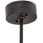 Meyda Lighting Quadrato 24" 4-Light Chestnut Kessler Pendant Light With Beige Sahara Taupe Idalight Shade Glass