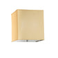 Meyda Lighting Quadrato 26" 2-Light Nickel Bombay Flush Mount Light With Honey Textrene Shade