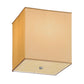 Meyda Lighting Quadrato 26" 2-Light Nickel Bombay Flush Mount Light With Honey Textrene Shade