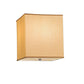 Meyda Lighting Quadrato 26" 2-Light Nickel Bombay Flush Mount Light With Honey Textrene Shade
