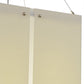Meyda Lighting Quadrato 30" 12-Light Nickel Linne Pendant Light With Anna Cream Linen Textrene Shade