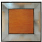 Meyda Lighting Quadrato 31" 3-Light Chrome Lange Pendant Light With Amber and Clear Seed Shade Glass