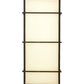 Meyda Lighting Quadrato 36" 3-Light Oil Rubbed Bronze Langedon Island Pendant Light With White Eggshell Textrene Shade