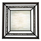 Meyda Lighting Quadrato 36"Sq Dark Bronze & White Rich Umador Semi-flush Mount Light With Brown & Beige Shade