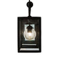 Meyda Lighting Quadrato 39" 3-Light Textured Black Bloc Island Pendant Light With Clear Shade Glass