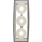 Meyda Lighting Quadrato 44" 3-Light Nickel Convex Island Pendant Light With Contrail Mist Idalight Shade Glass