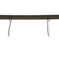 Meyda Lighting Quadrato 48" 3-Light Timeless Bronze Shadow Box Island Pendant Light With Contrail Mist And Tawnyrock Idalight Shade