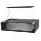 Meyda Lighting Quadrato 48" LED Extreme Chrome Island Shadow Box Pendant Light With Clear Black and White Shade Glass