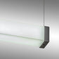 Meyda Lighting Quadrato 48" LED Weatherable Silver Livello Pendant Light With White Statuario Idalight Shade