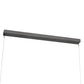 Meyda Lighting Quadrato 48" LED Weatherable Silver Livello Pendant Light With White Statuario Idalight Shade