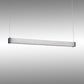 Meyda Lighting Quadrato 48" LED Weatherable Silver Livello Pendant Light With White Statuario Idalight Shade